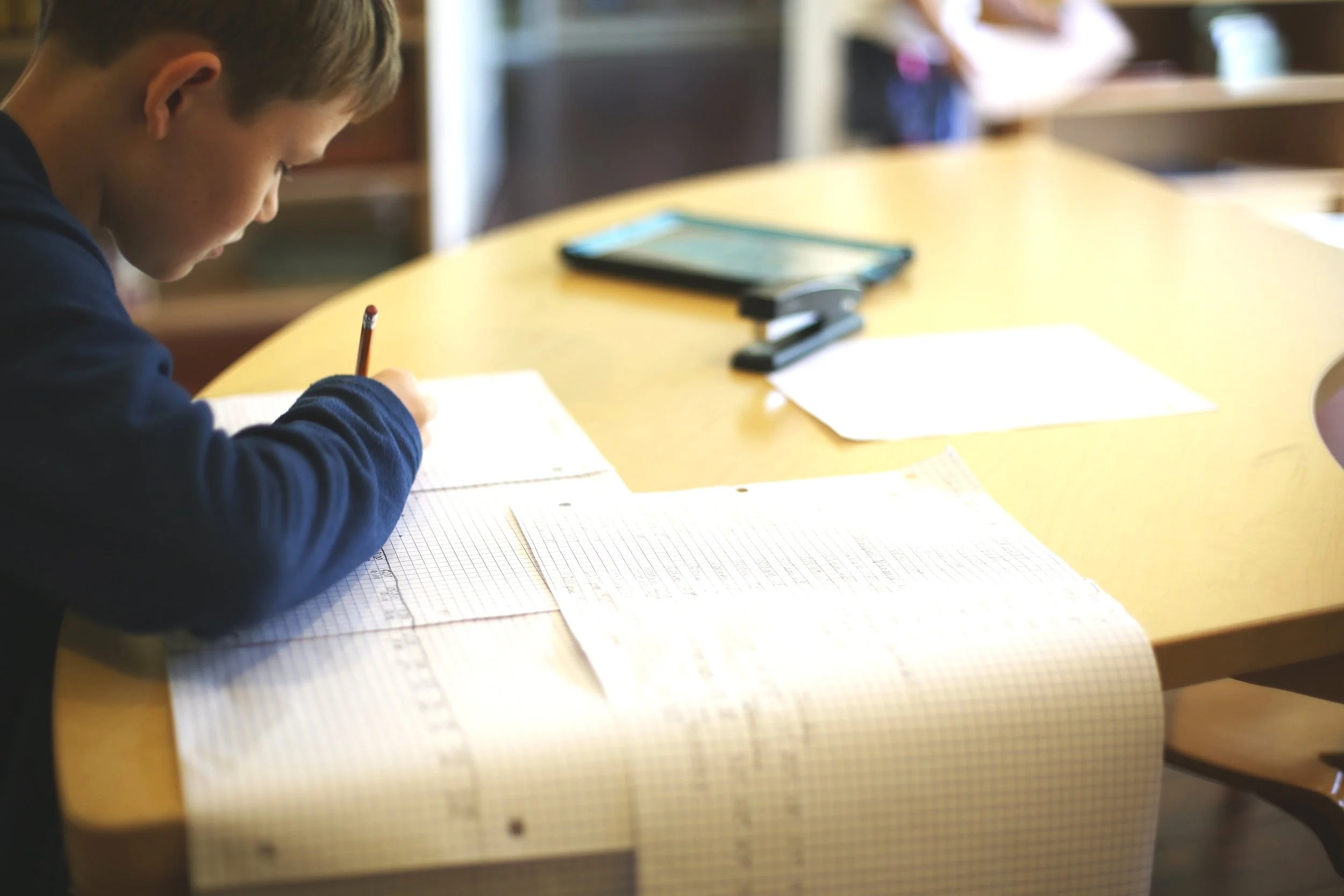 Students in the Montessori classroom
