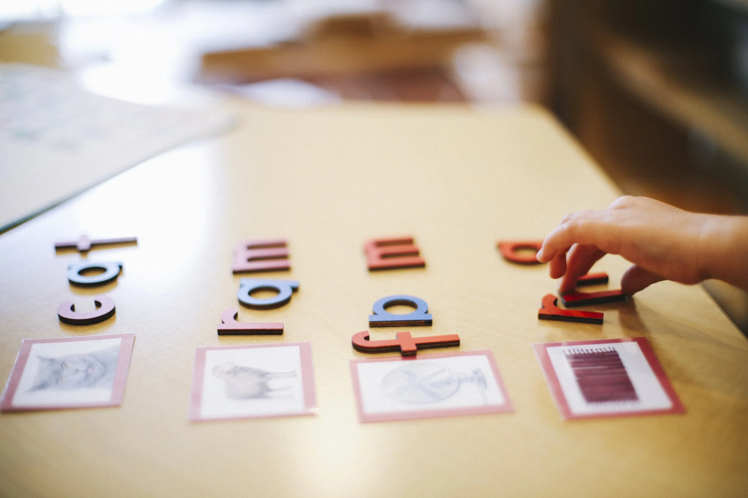 Children working in a Sequoia Montessori classroom